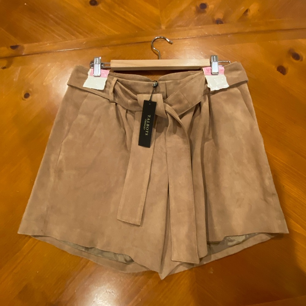 Suede shorts new never been worn
